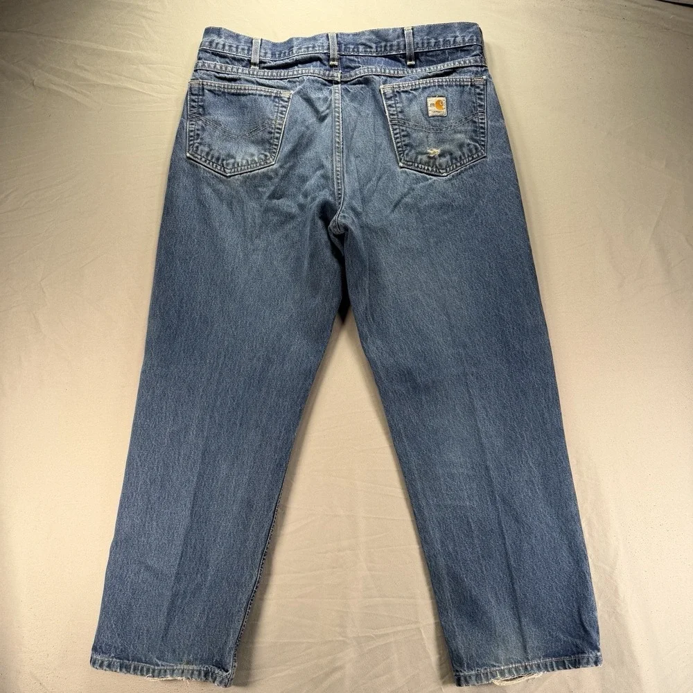 Carhartt FR Jeans Mens 38x30 (Fits 36x29)Flame Resistant Relaxed Fit FRB100DNM